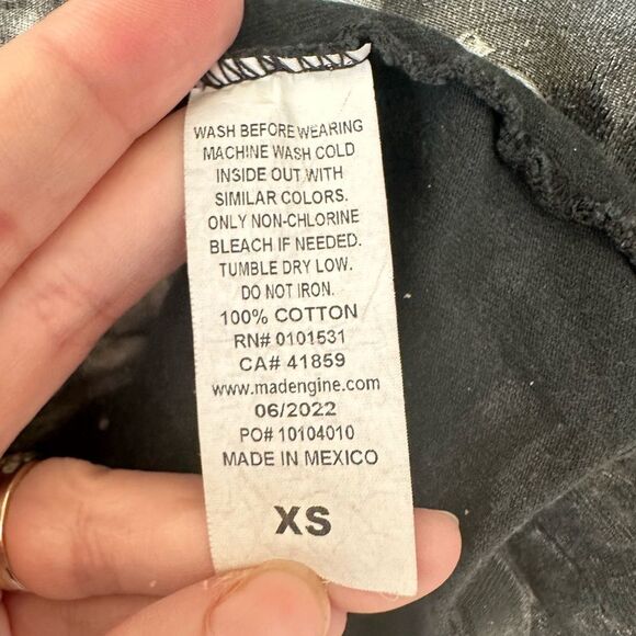 The Breakfast Club Graphic Acid Wash Cotton Screen Tee Size XS - Picture 4 of 5